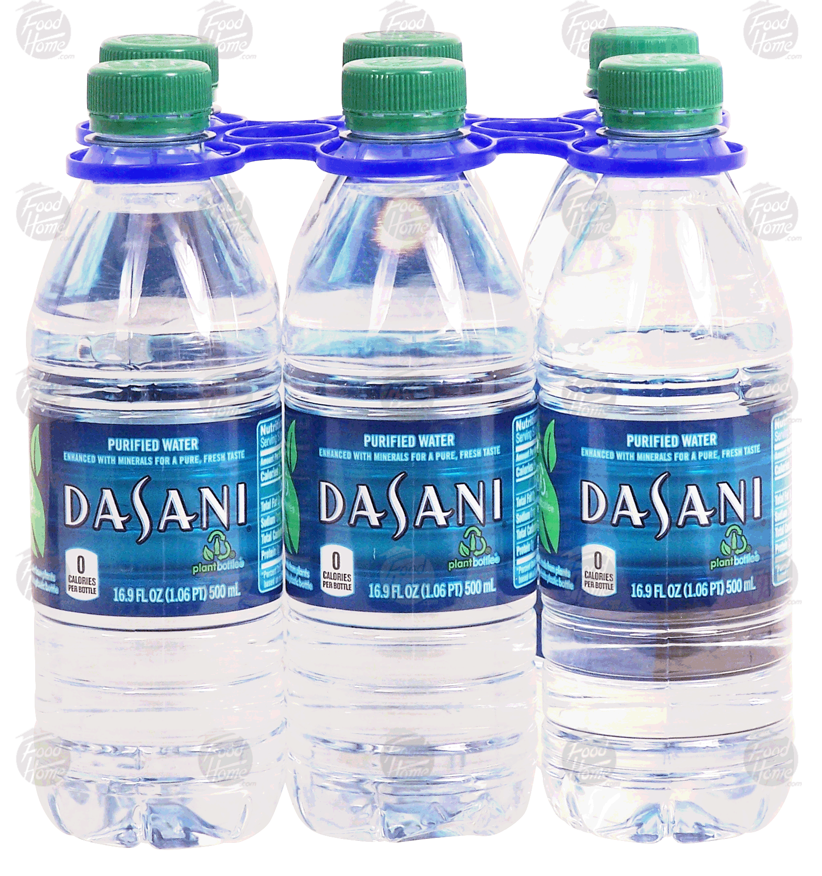 Dasani  purified water enhanced with minerals for a pure, fresh taste, 6- 16.9 fl oz bottles Full-Size Picture